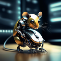 computer mouse transform and become a robot